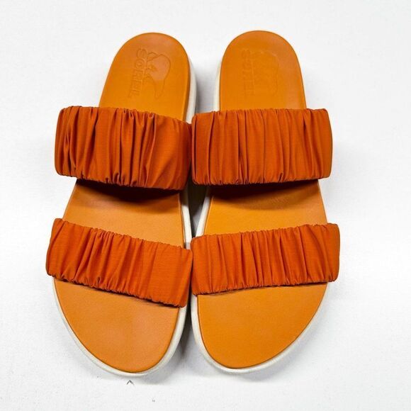 Sorel Roaming Sandal Orange Slides  Womens Size 10 - Picture 3 of 11